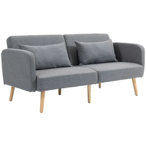Sofa-lova Homcom 170x83x80cm., pilkos/šviesiai rudos spalvos