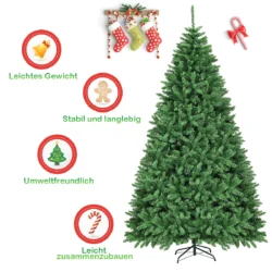 Dirbtinė eglė 155,5x275cm., žalios spalvos