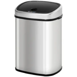 Automatinė šiukšliadėžė Homcom 40,5x29,5x57cm., sidabrinės/juodos spalvos