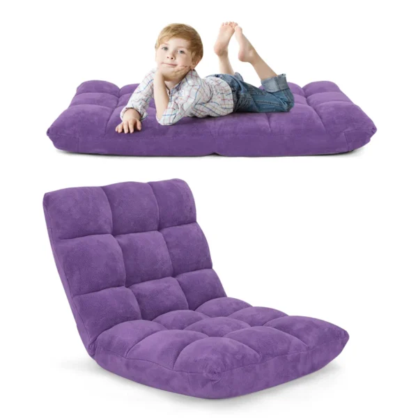 Grindų fotelis 59x54,5x54,5cm., violetinės spalvos