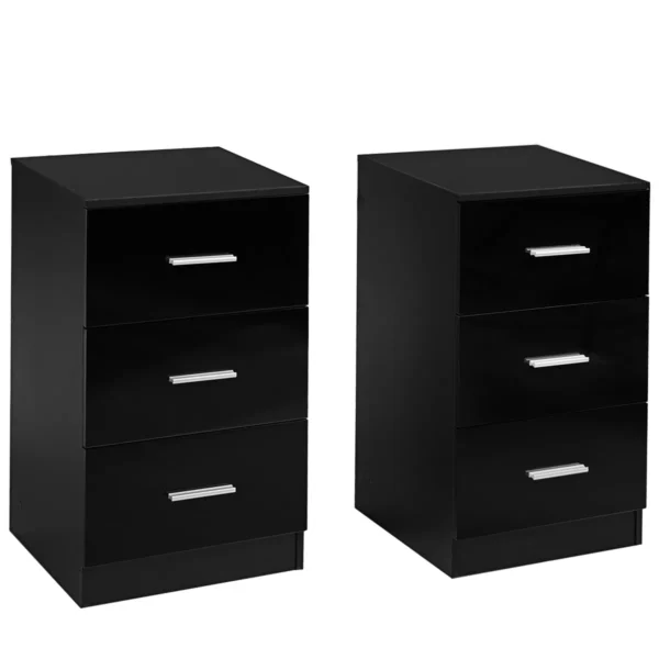 Rinkinys iš 2 dokumentų spintelių 37,1x34,2x66,5cm., juodos spalvos