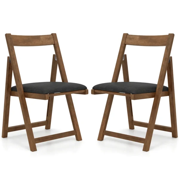 Rinkinys iš 2 valgomojo kėdžių 57x49x87cm., rudos/juodos spalvos