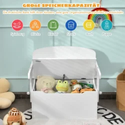 Vaikiškas suoliukas 60x34x57cm., baltos spalvos