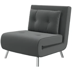 Fotelis-lova Homcom 77x88x83cm., tamsiai pilkos spalvos