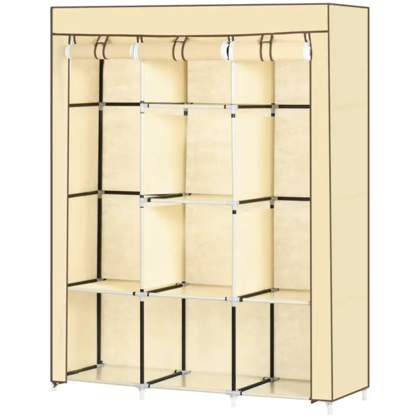 3oBb88194941e7e4b.webp Medžiaginė spinta Homcom 125x43x162,5cm., smėlio/juodos spalvos