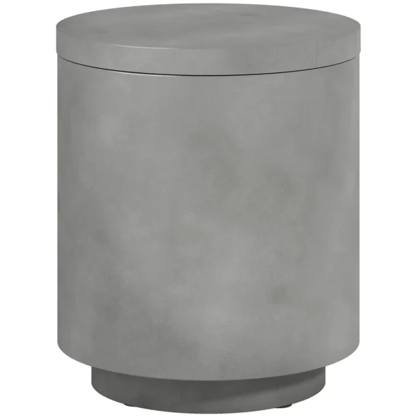 Lauko staliukas Homcom 37,5x37,5x43,5cm., pilkos spalvos
