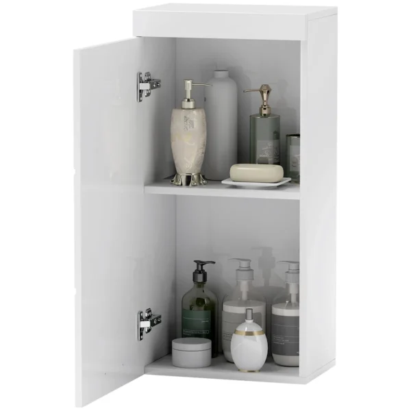 Pakabinama vonios spintelė Homcom 37,2x24,5x76,8cm., baltos spalvos 