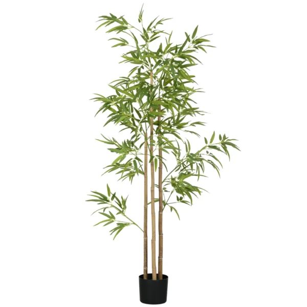 Dirbtinis augalas Homcom 17x17x180cm., žalios/juodos spalvos