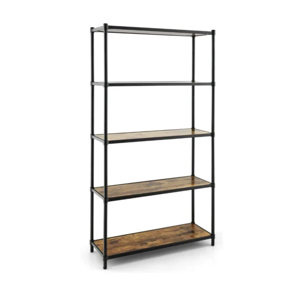 5-st_ckiges_b_cherregal-_freistehendes_lagerregal-jv10678dk-1_12_.webp Pastatoma lentyna 80x29x154cm., rudos/juodos spalvos