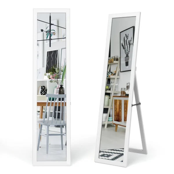 Pastatomas veidrodis 37x50x155cm., baltos spalvos