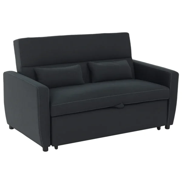 Sofa-lova Homcom 155x90x88,5cm., juodos spalvos