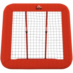 Futbolo kamuolio atmušimo sienelė Homcom 118x108x120cm., raudonos/juodos spalvos