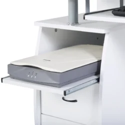 Rašomasis stalas 120x55x85cm., baltos spalvos