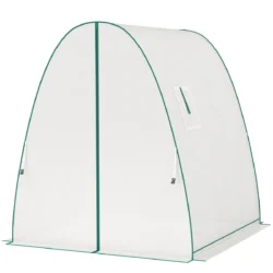 Šiltnamis Outsunny 180x180x200cm., baltos spalvos