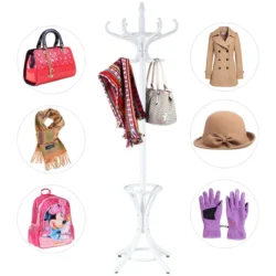 Drabužių kabykla 51x51x184cm., baltos spalvos