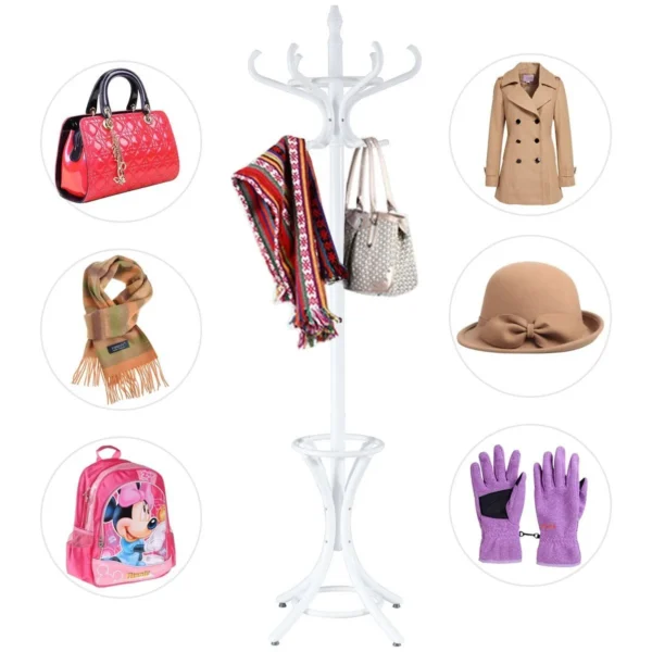 Drabužių kabykla 51x51x184cm., baltos spalvos