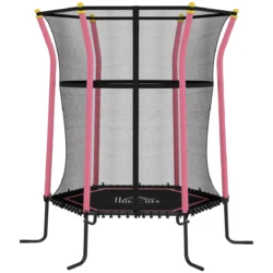 Batutas Homcom 163,5x163,5x190cm., juodos/rožinės spalvos