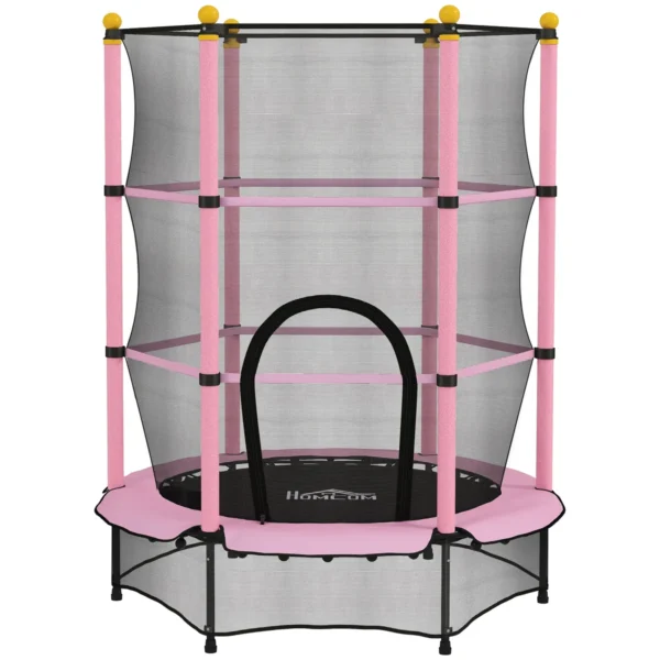 Batutas Homcom 140x140x190cm., rožinės/juodos spalvos