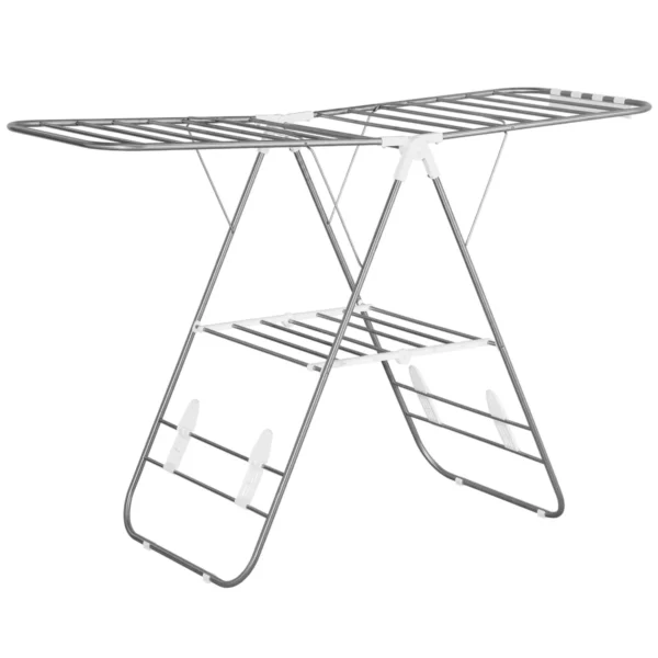 AyX33319494d18f74.webp Drabužių džiovyklė Homcom 60,5x148x98cm., sidabrinės/baltos spalvos