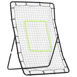 Futbolo kamuolio atmušimo sienelė Homcom 90x80x140cm., juodos spalvos