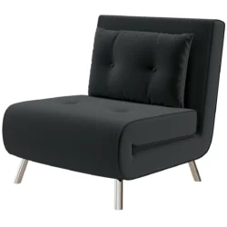 Fotelis-lova Homcom 77x88x83cm., juodos spalvos