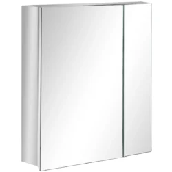 Vonios spintelė su veidrodžiu Kleankin 54x13x60cm., sidabrinės spalvos 