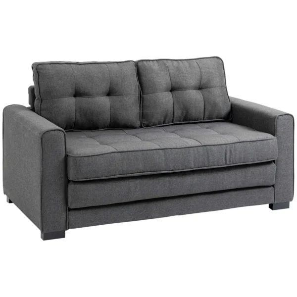 Sofa-lova Homcom 147,5x75x85cm., tamsiai pilkos spalvos