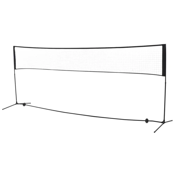 Badmintono tinklas Homcom 400x103x158cm., juodos spalvos
