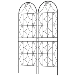 Augalų atrama Outsunny 50x150cm., juodos spalvos