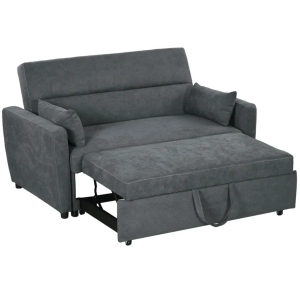 JVff6e19110f559d1.webp Sofa-lova Homcom 155x90x88,5cm., tamsiai pilkos spalvos