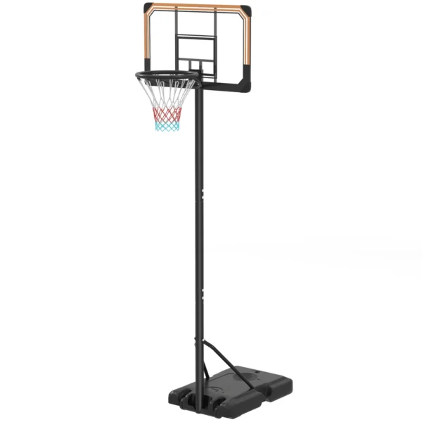Vaikiškas krepšinio lankas su stovu Sportnow 71x74x264cm., juodos spalvos