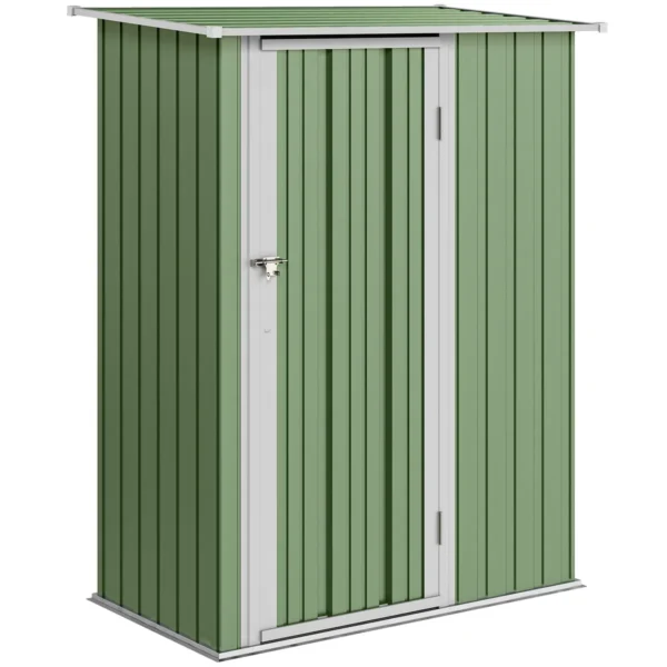 Sodo sandėliukas Outsunny 142x84x189cm., žalios/baltos spalvos
