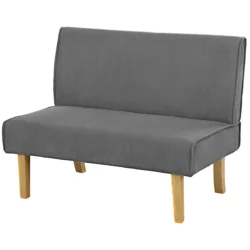 Sofa Homcom 110x62x85cm., pilkos/šviesiai rudos spalvos