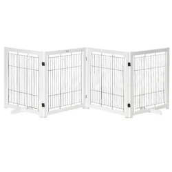 Šuns aptvaras PawHut 305x35,5x82cm., baltos/juodos spalvos