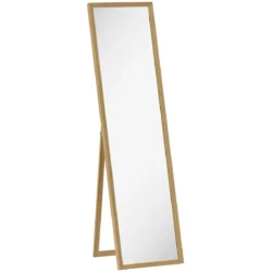 Pastatomas veidrodis Homcom 40x47x150cm., šviesiai rudos spalvos