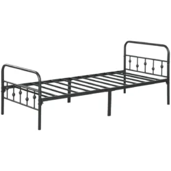 Lova Homcom 206,9x91,8x82,5cm., juodos spalvos