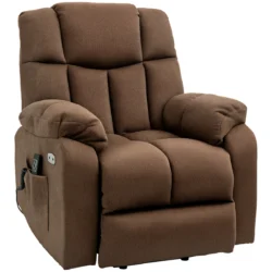 Masažinis fotelis Homcom 92x95x107cm., rudos spalvos