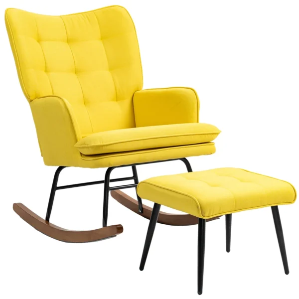 QgV08d19537d78bcc.webp Supamas fotelis su pakoju Homcom, įvairių spalvų