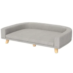 Šuns guolis PawHut 98x67x25cm., pilkos/šviesiai rudos spalvos