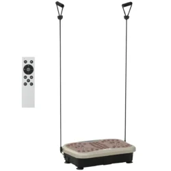 Vibracijos plokštė Homcom 54x33x14cm., juodos/smėlio spalvos