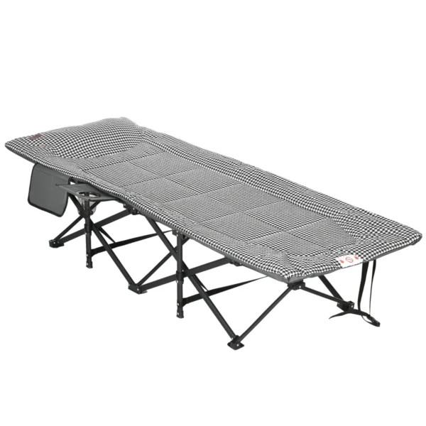 Gultas Outsunny 68x190x48cm., juodos/baltos spalvos