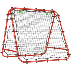 Futbolo vartai Homcom 100x95x90cm., raudonos/juodos spalvos