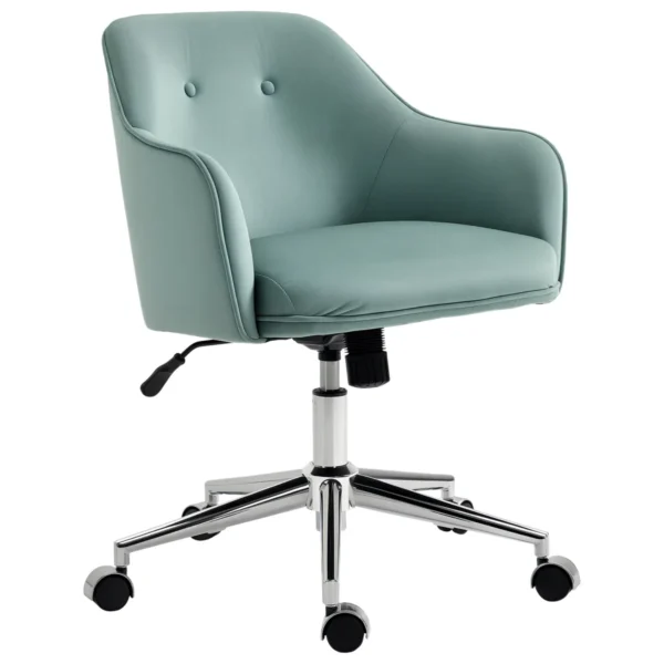 Biuro kėdė 61x59x90,5cm., žalios/sidabrinės spalvos