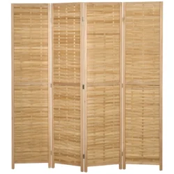 Širma Homcom 160x1,8x170cm., šviesiai rudos spalvos