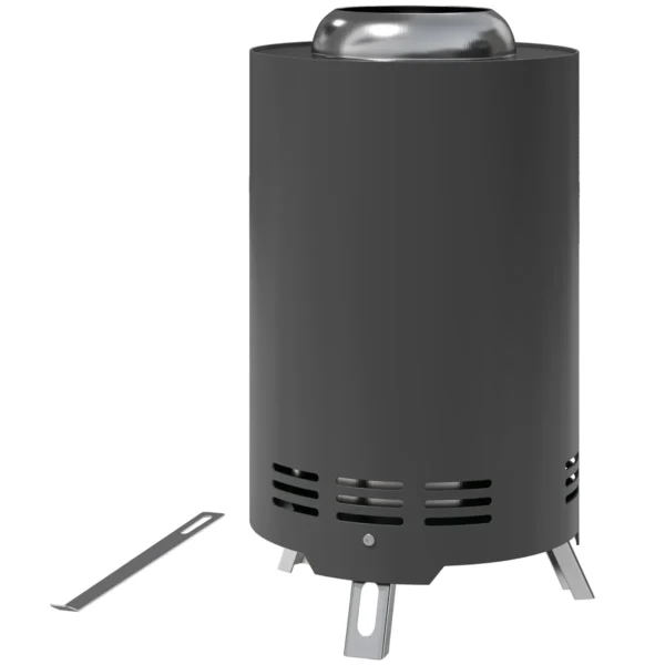 XBbb88195177e0e92.webp Laužavietė su žarstekliu Outsunny 16x16x25cm., tamsiai pilkos/sidabrinės spalvos