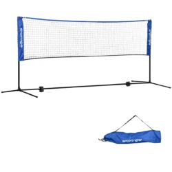 Badmintono tinklas Sportnow 310x103x155cm., juodos/mėlynos spalvos
