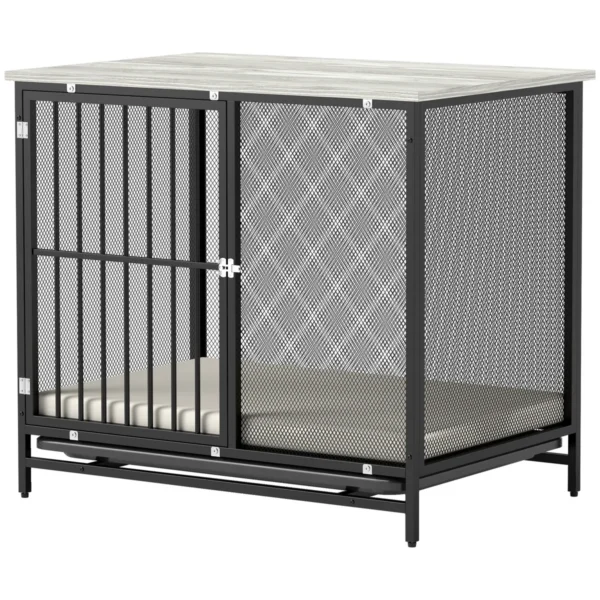 Narvas šuniui PawHut 80x55x71cm., juodos/pilkos spalvos