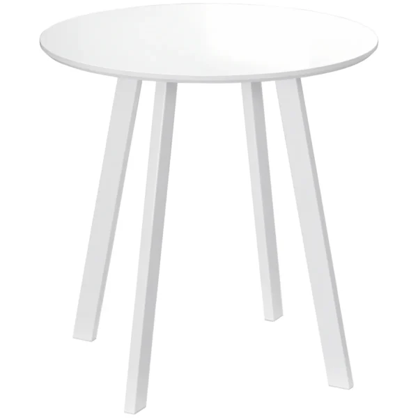 Valgomojo stalas Homcom 72x72x75cm., baltos spalvos 