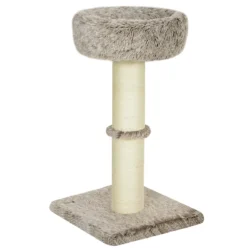 Kačių drąskyklė PawHut 45x45x87cm., rudos/kreminės spalvos