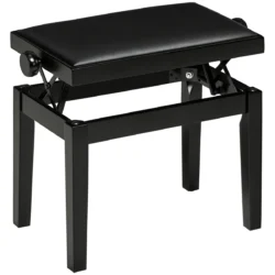 Pianino kėdė Homcom 63x33x56cm., juodos spalvos